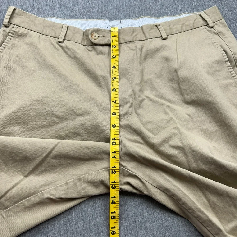 Peter Millar Twill Straight Leg Khaki Chino Pants Mens 38x31 Flat Front‎ Classic